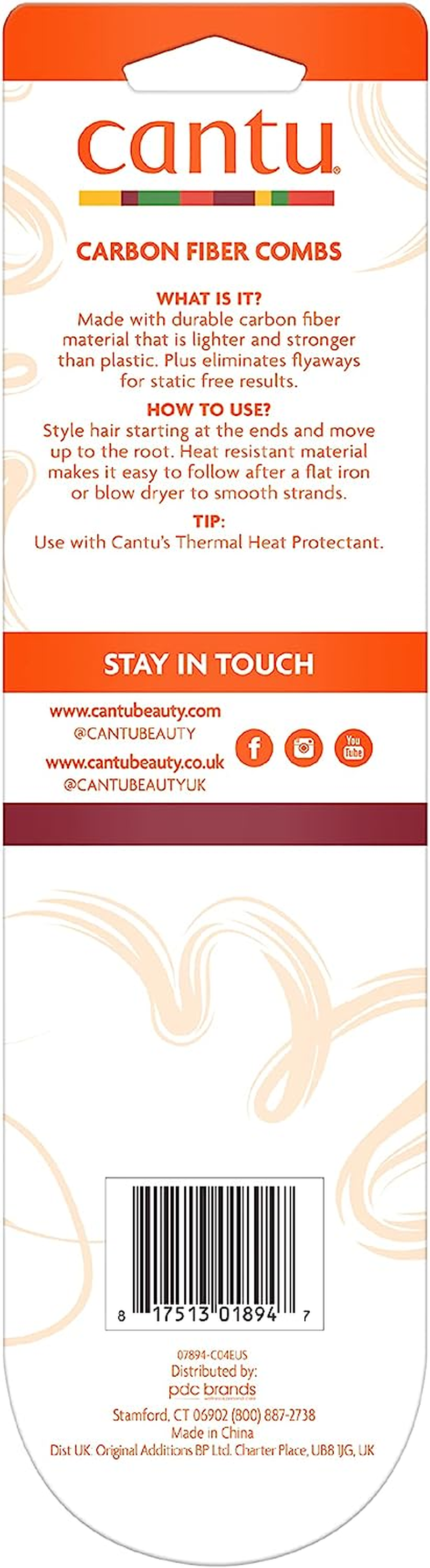 Cantu Style Carbon Fiber Combs image number 4