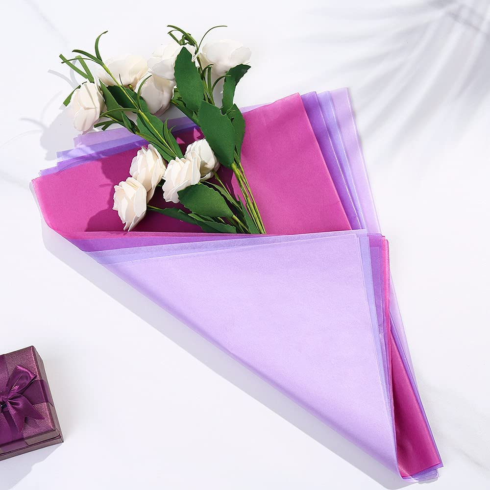 120Pcs Tissue Paper Bulk Tissue Paper Sheets 50X35Cm Gift Wrapping Paper Wrapping and Packing Paper for Weddings Birthday Party Arts Crafts DIY Christmas (Red Series) image number 5