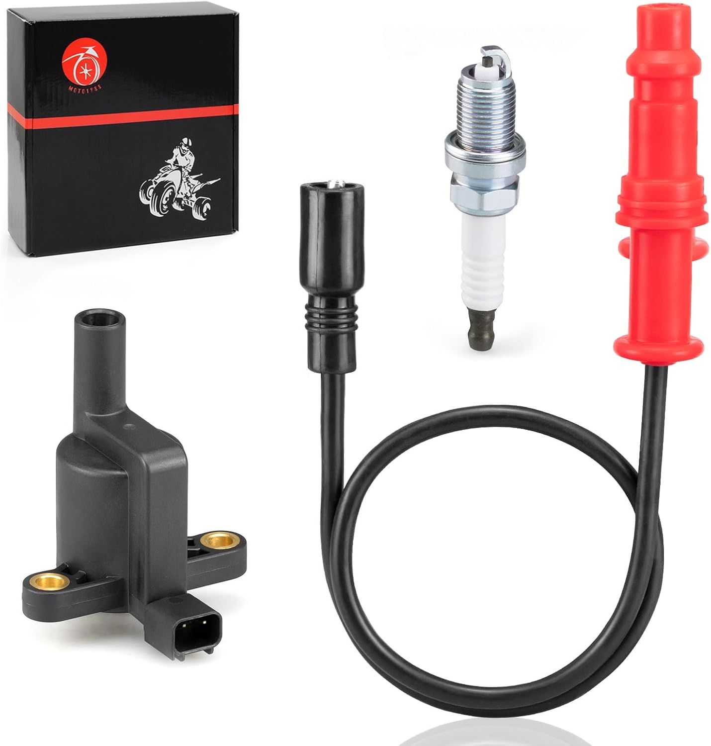 Ignition Coil W/Wire Cap & Spark Plug for Polaris Sportsman EPS/EFI/XP 550 2009-2014 Sportsman 500 EFI 2008-2014 image number 1