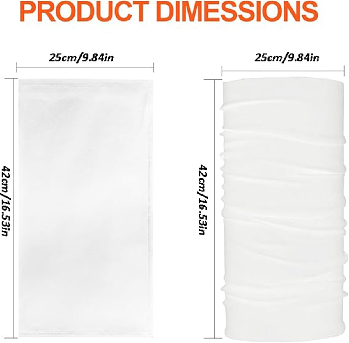 2 Pack Neck Gaiters, UPF 100+ Outdoor Face Mask Scraf UV Protection Neck Gaiter Quick Dry Elastic Headband Balaclava Headwear, for Fishing, Skiing, Cycling, Running and Hiking image number 6