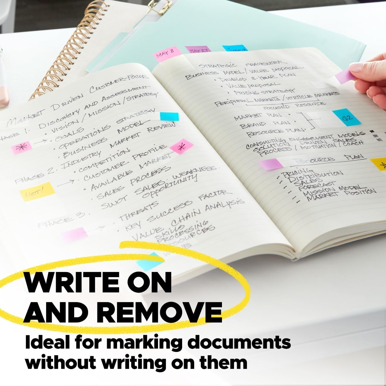 Post-It 680-EG-ALT Flags Bright Colours Alternating 25Mm (Pack of 60) Electric Glow Collection image number 4