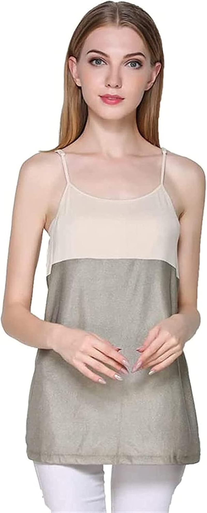 Maternity Wear, Shielding Radiation Suit anti Electromagnetic Household Appliances Pregnancy Protection Apron Clothes(Beige,Xxlarge)