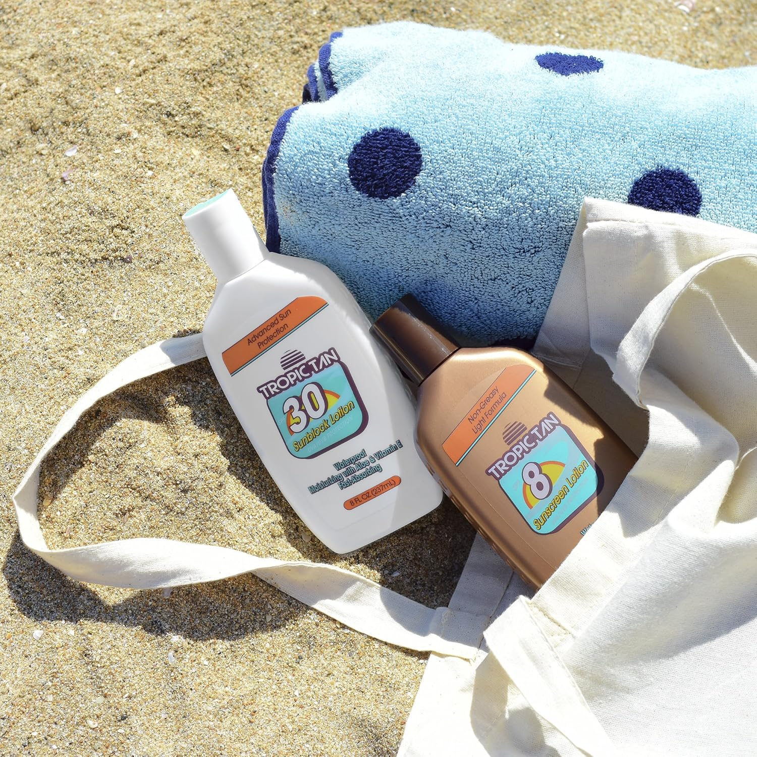 Gopong Sunscreen Flask 2 Pack - Tropic Tan Classic Bottle Style, Includes Funnel and Liquor Pour Spout image number 2