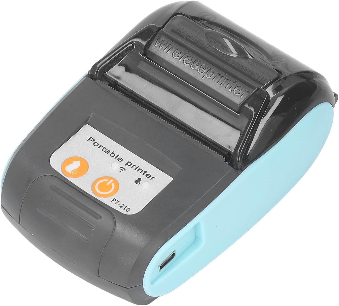 Receipt Printer, Portable 58Mm Mini Thermal Pos Printer, Mobile Wireless Thermal Printer for Restaurant Sales Retail Compatible with Android (Without Storage Bag) image number 3