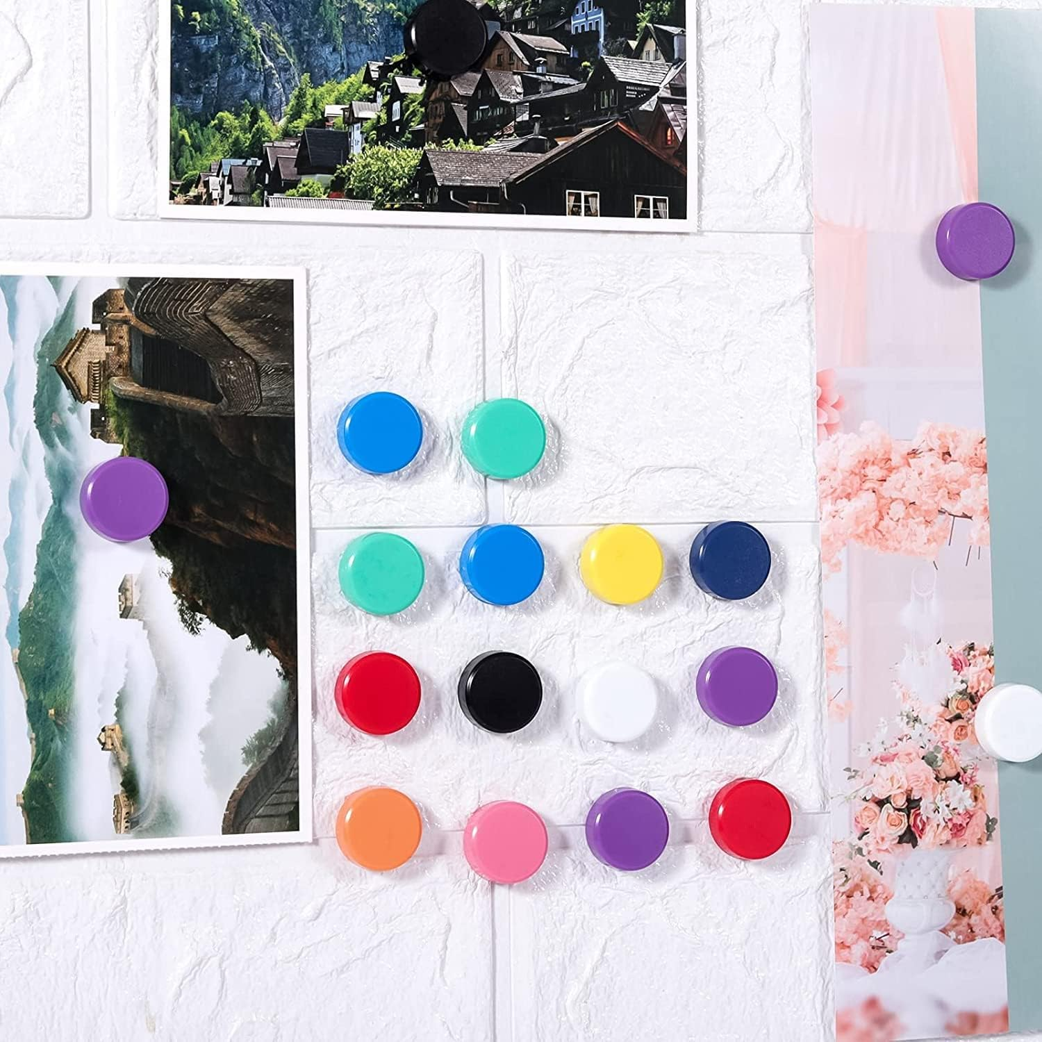 10 Pcs Magnets Whiteboards Strong Magnet Colorful Mini Small Magnets round Craft (Green) image number 1