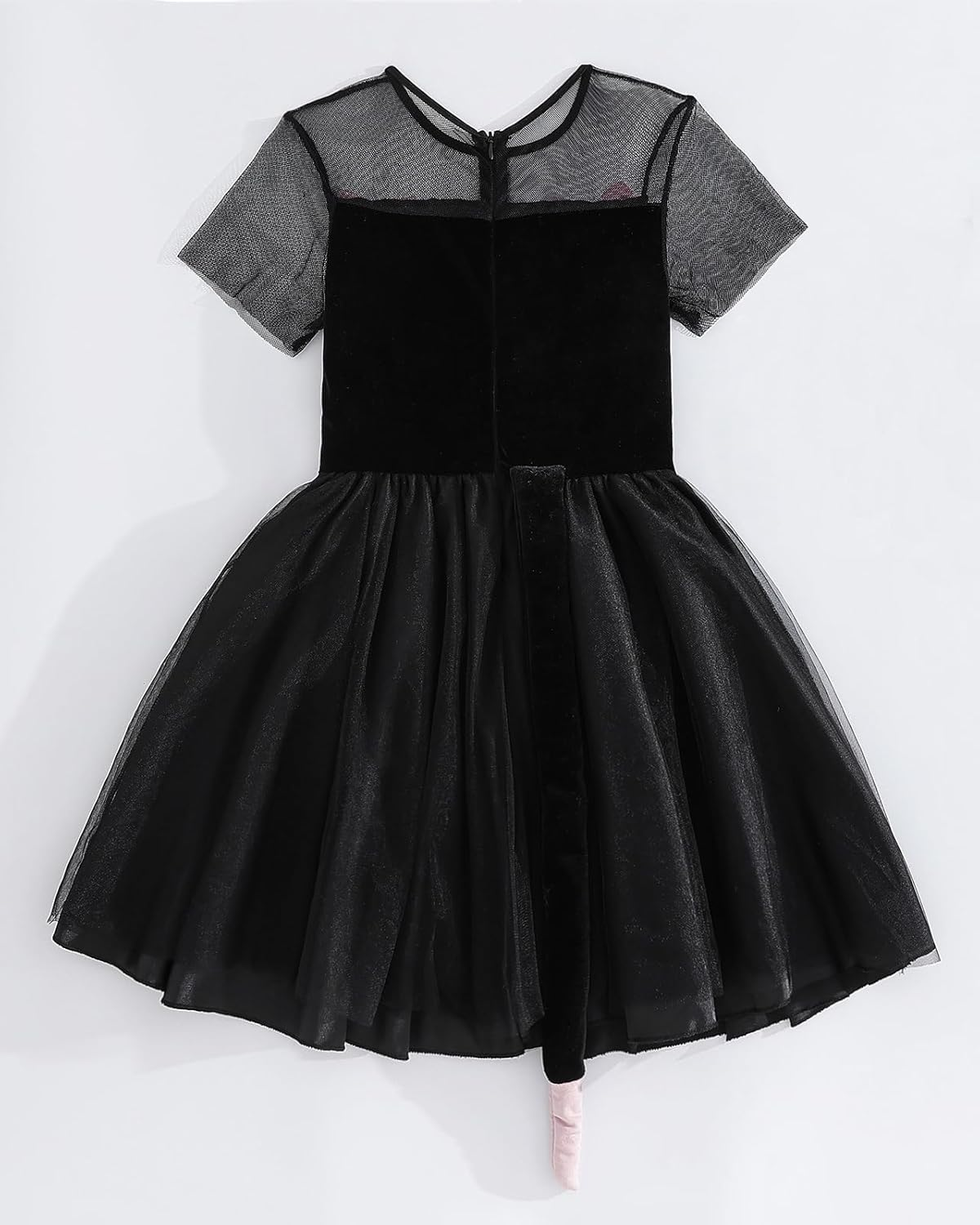 Halloween Costume for Girls Cat Dress Costumes with Cats Tail Headpiece and Gloves Kids Animal Cosplay image number 1
