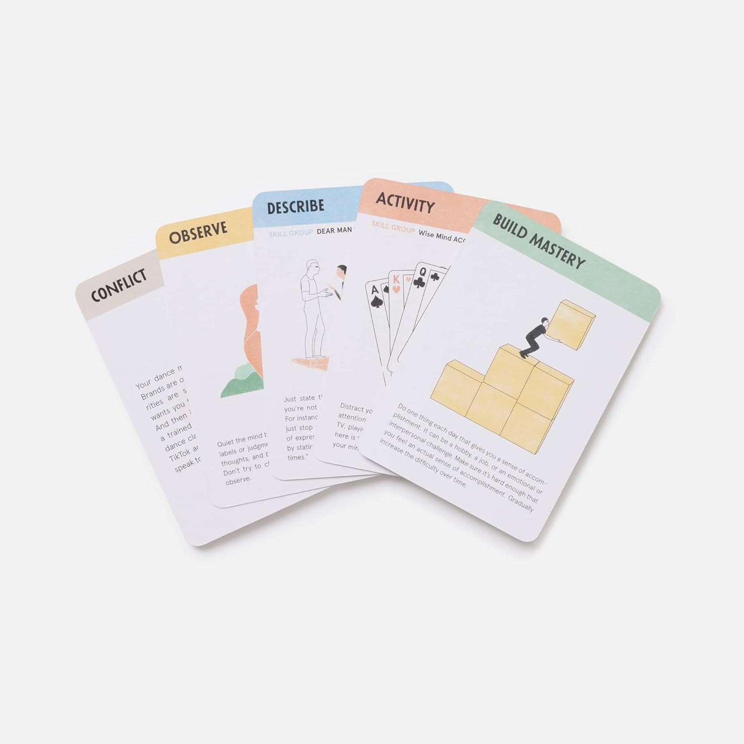 Clarkson Potter the Game of Real Life: Be Mindful. Solve Conflicts. Gain Points. Live Better. (Includes a 96-Page Pocket Guide to DBT Skills!) Card Games image number 3