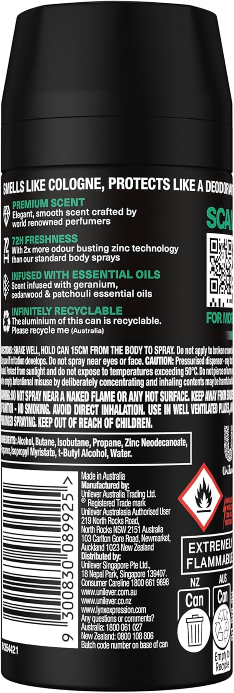 LYNX Fine Fragrance Deodorant ANTIPERSPIRANT EMERALD SAGE 150 ML image number 2