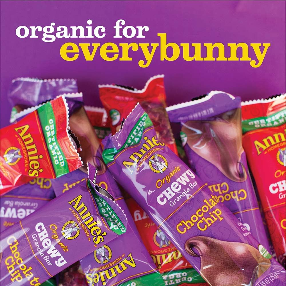 Annie'S Organic Chewy Peanut Butter Chocolate Chip Granola Bars 6 Ct (Pack of 12) image number 4
