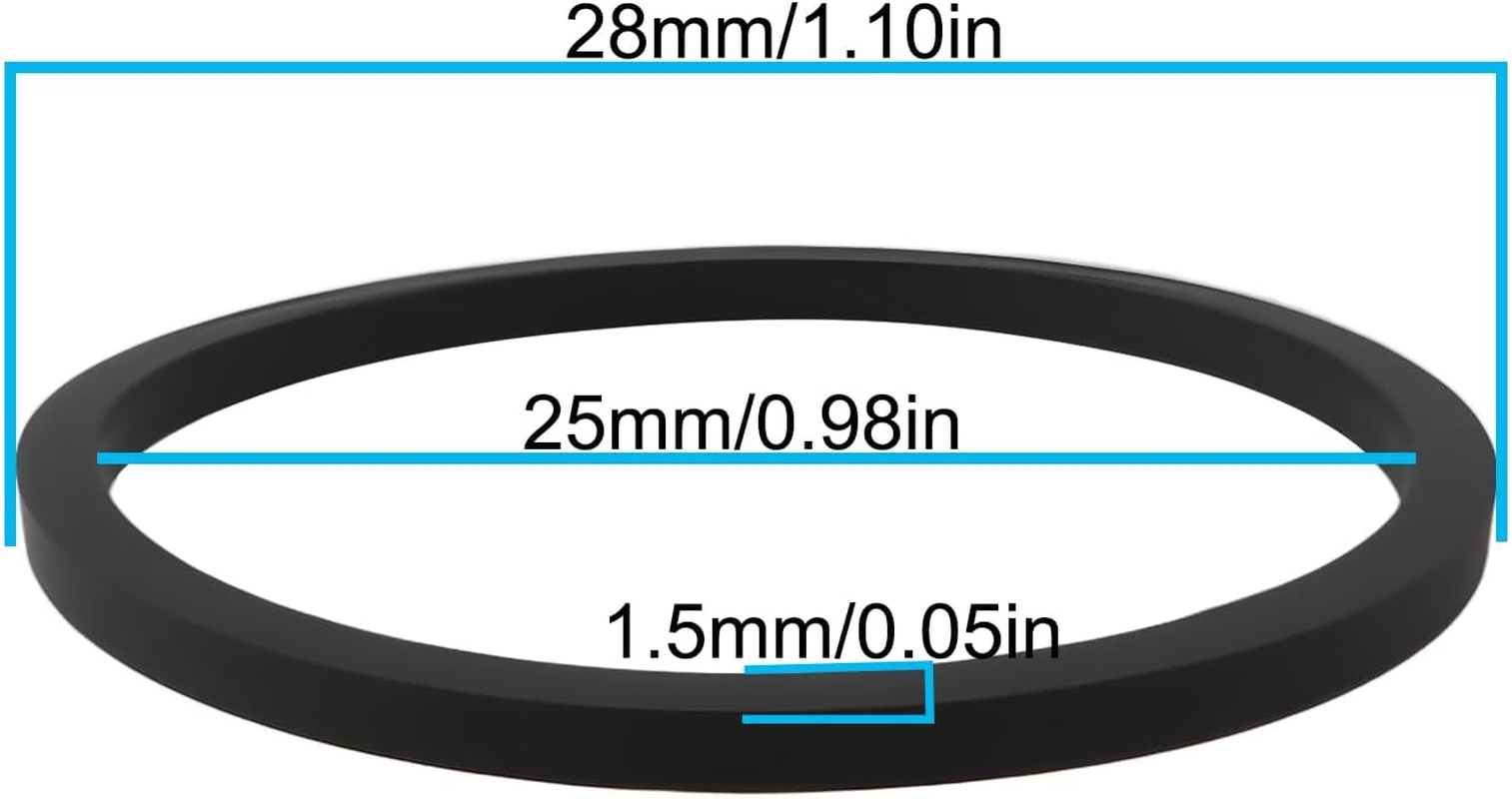 Emagtech 10Pcs CD Player Tray Belt 25X28X1.5Mm Compatible with Cambridge Audio Azur 351C 650C 651C 740C 840C 851C image number 4