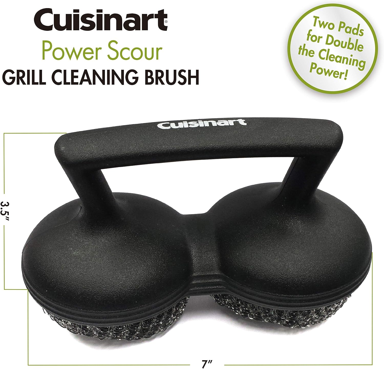Cuisinart CCB-505 Power Scour Grill Brush, Black image number 4