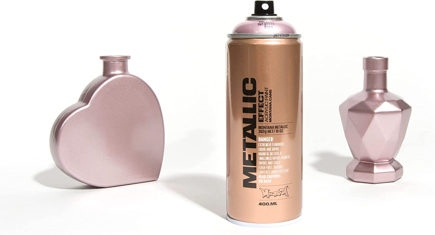 Montana Cans Metallic Spray Paint, 400 Ml, Rose