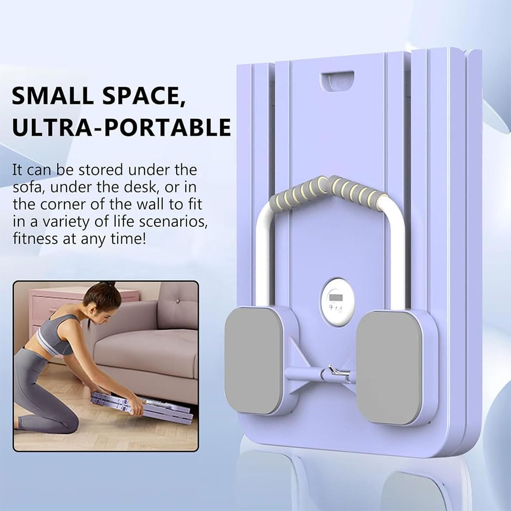 Pilates Board. 2025 Pilates Body Shaping Machine Set. 5-In-1 Pilates Skateboard. Multifunctional Foldable Pilates Body Shaping Machine. Multifunctional Abdominal Board. (Purple) image number 6