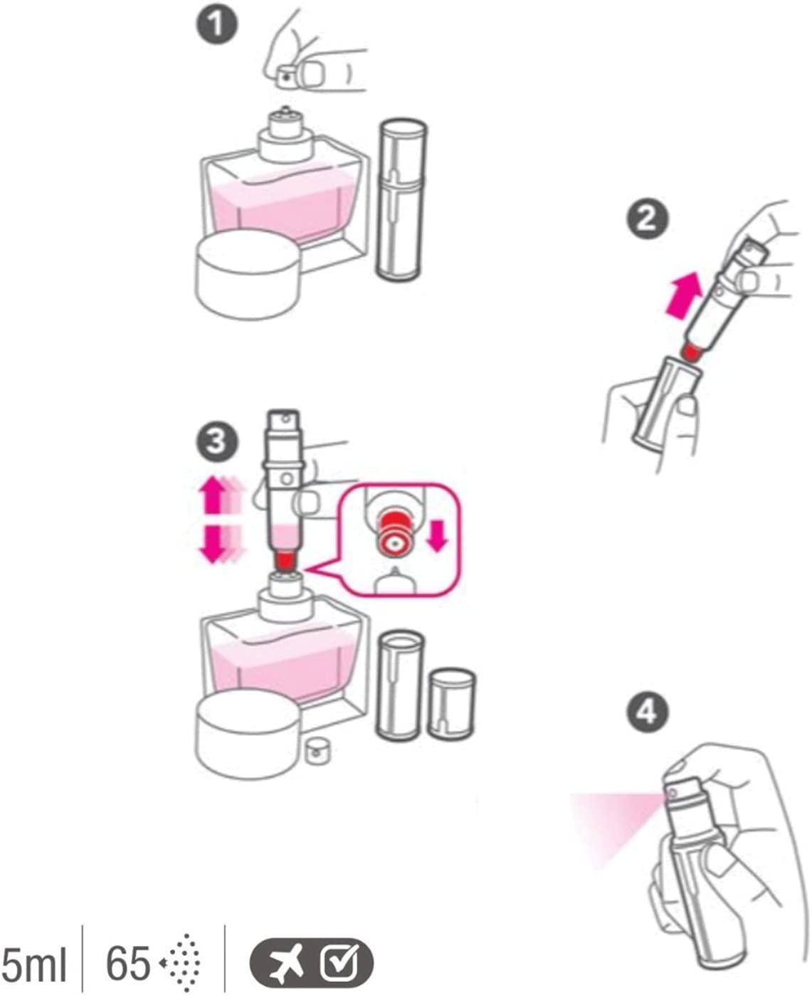 Travalo Classic HD Pink Perfume Atomiser