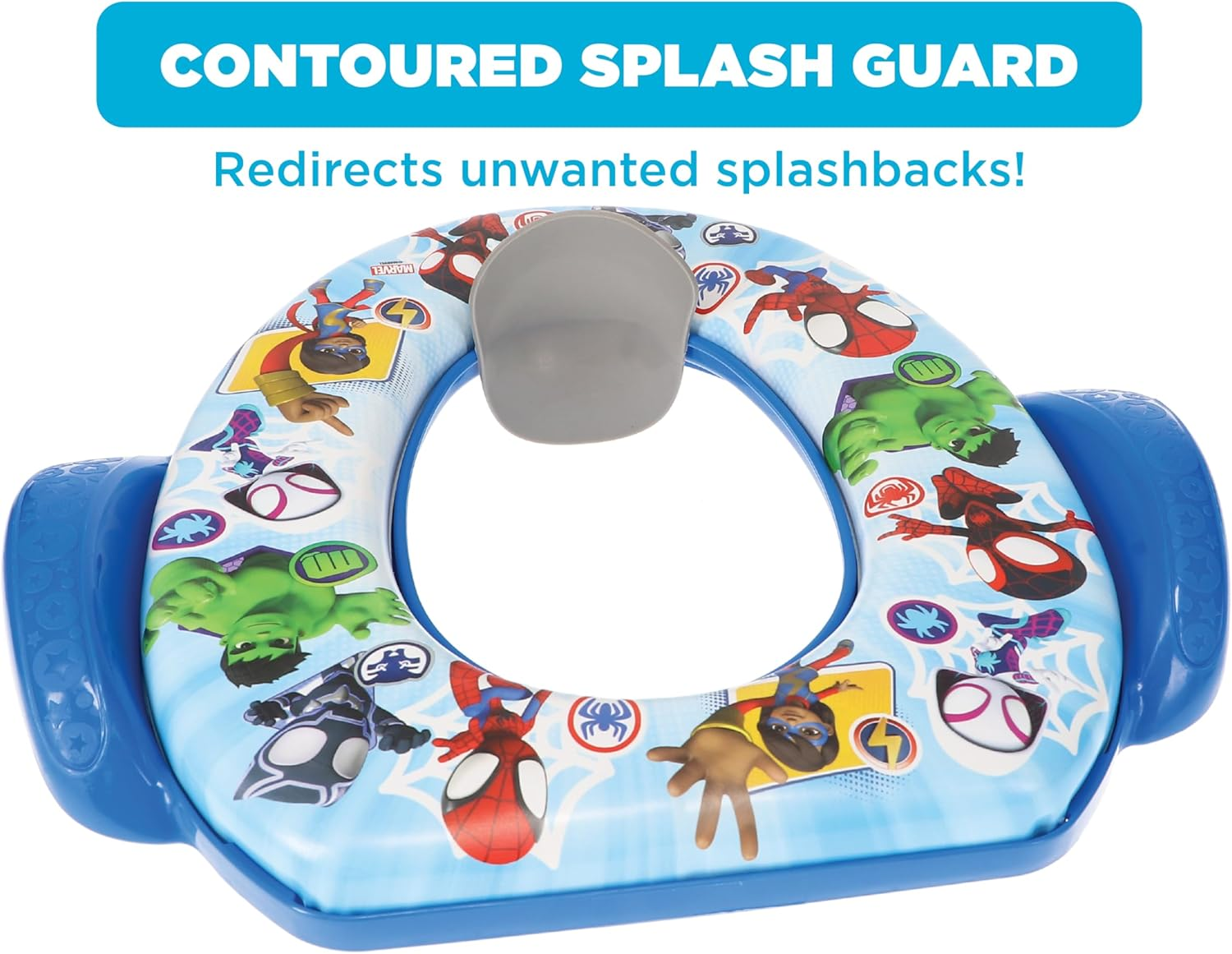 Spidey and His Amazing Friends Team up Soft Potty Seat and Potty Training Seat - Soft Cushion, Baby Potty Training, Safe, Easy to Clean image number 5