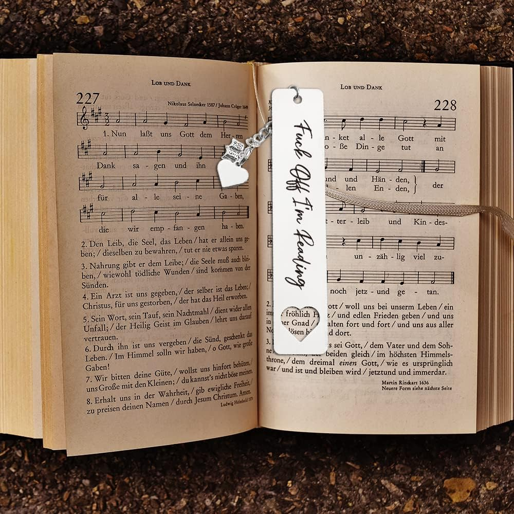 THRXOBN Funny Bookmark for Women, Men, Kids, Teens, Teachers, Book Lovers, Stainless Steel, 1 Piece image number 5