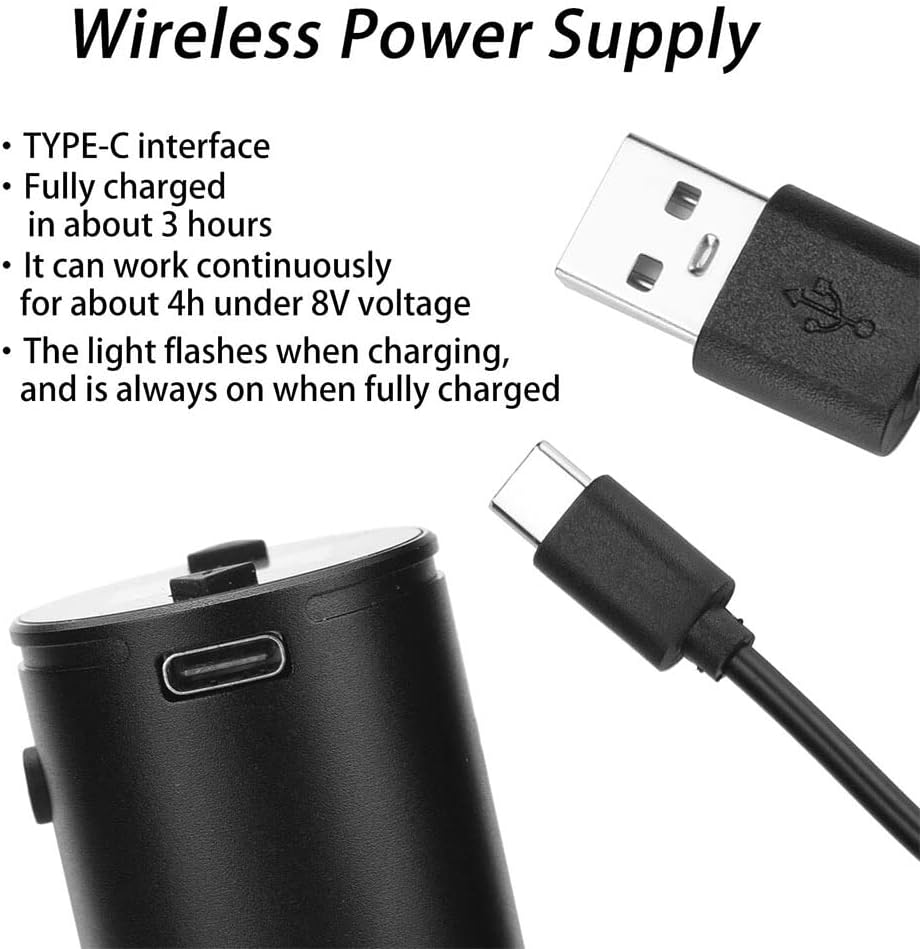 Rechargeable Power Supply Type-C 1300Mah Aluminum Alloy Portable Digital USB Cables Adapter Charging Accessories, Silver Grey - Red image number 6