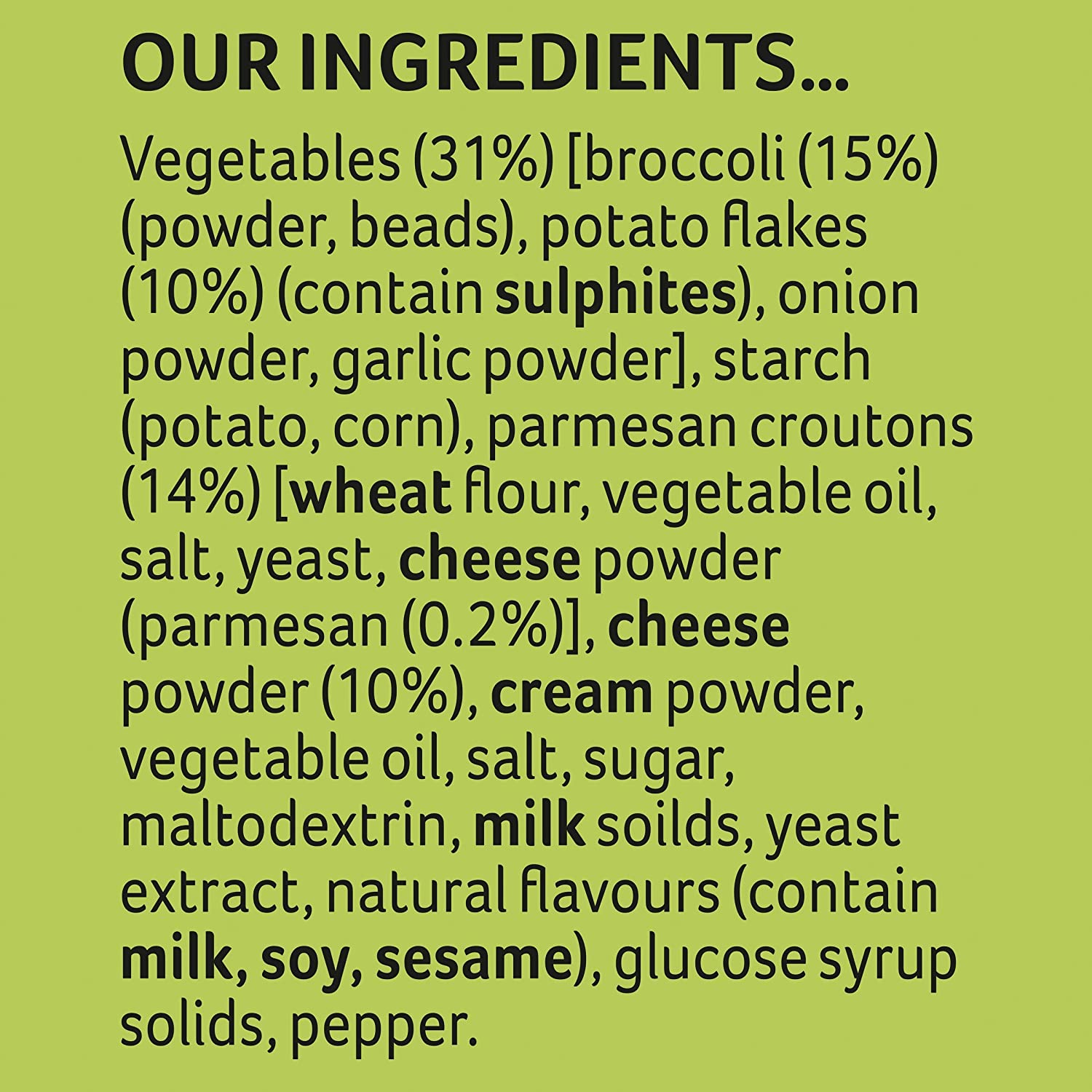 Continental Sensations Soup | Cheesy Broccoli & Potato with Parmesan Croutons (2 Pk), 56G image number 1