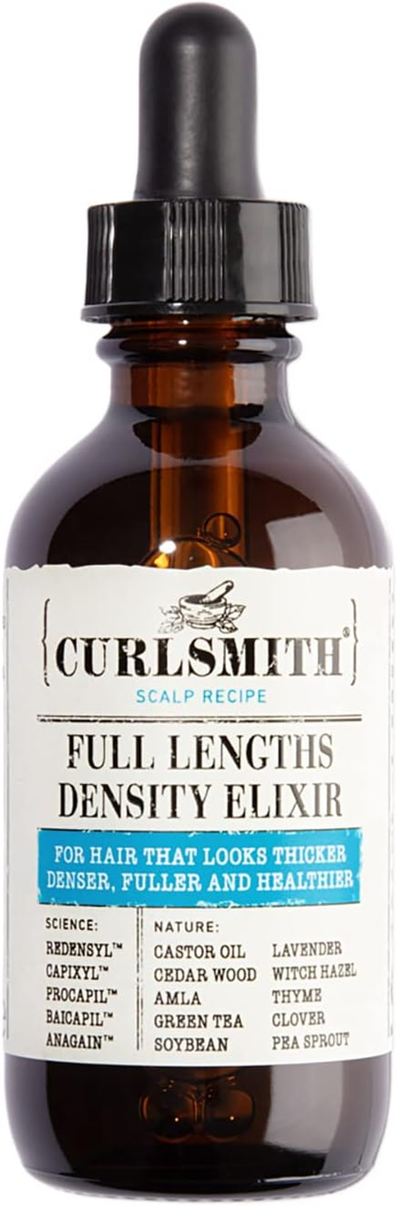 Curlsmith Full Lengths Density Elixir 2 Oz / 60 Ml - Fresh Scent, White, Unisex Adult, Unisex image number 3