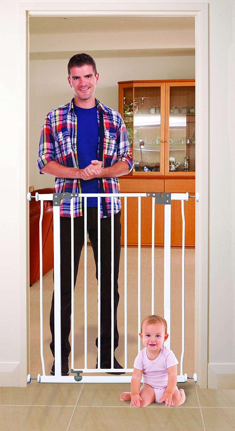 Dreambaby Liberty Xtra-Tall Security Gate with Smart Stay-Open Feature, White, image number 4