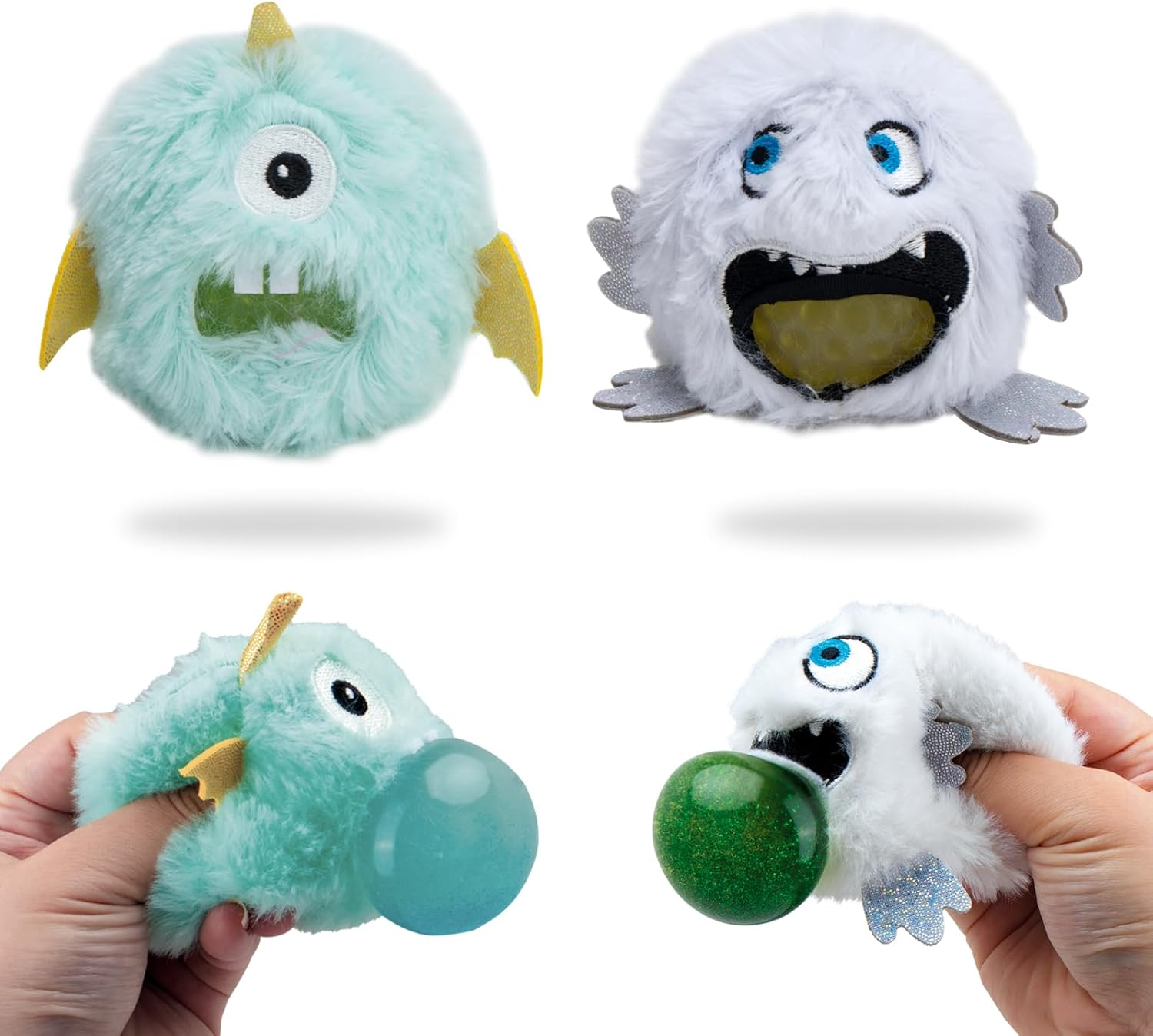 Plush Stress Ball, Squishy Fidget Toys for Kids Adults, Cute Stuff Sensory Toys for Stress Relief, Calming, Focus, Autism and ADHD image number 4