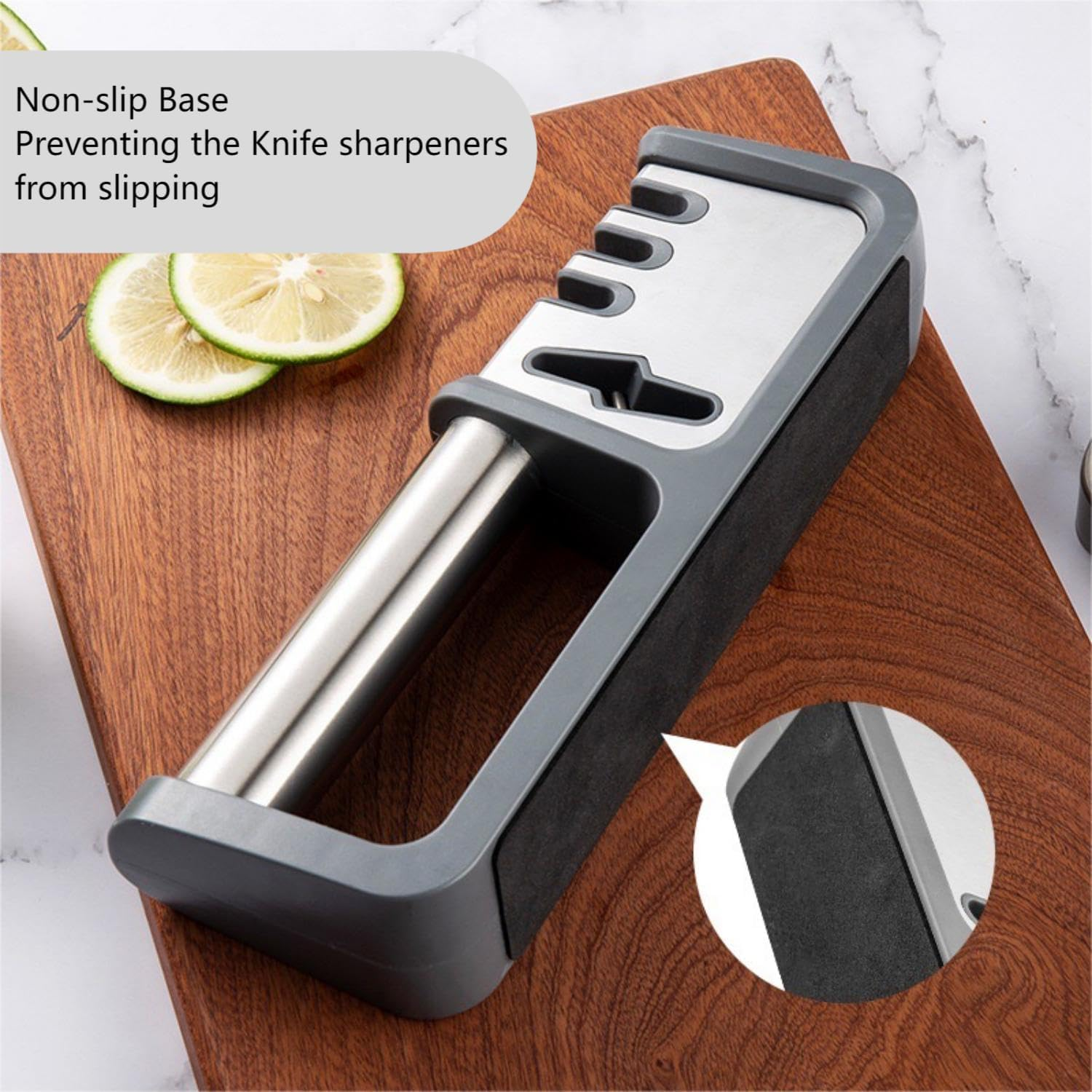 Knife Sharpener for Kitchen Knives,Professional 4 in 1 Knives Sharpeners for Scissors Knives Sharpening (8.8 Inch) image number 3
