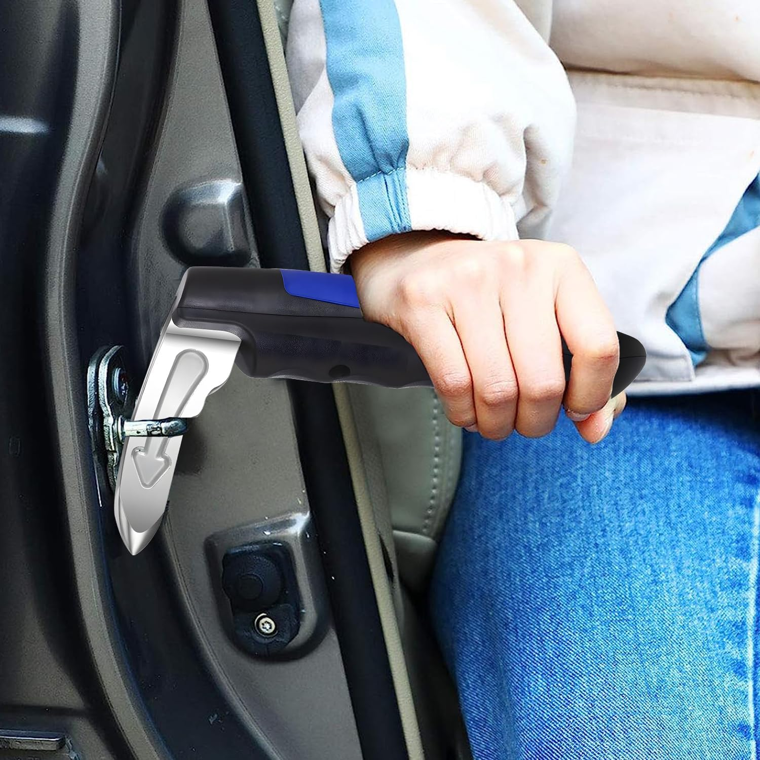 Portable Vehicle Support Handle,Car Door Latch Assist Standing Mobility Aid Grab Handle,Elderly Automotive Door Assist Handle with Glass Breaker image number 6