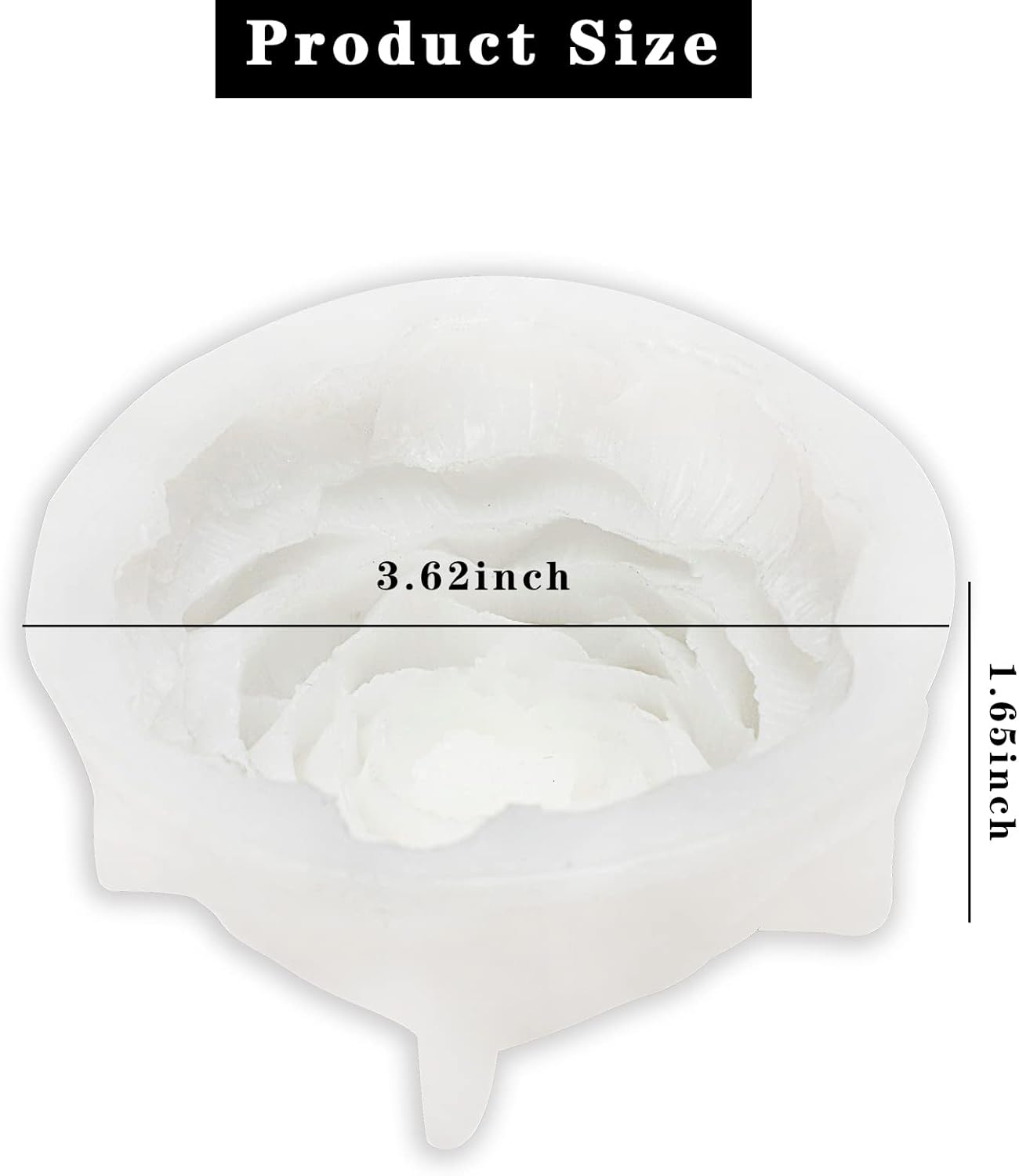 Flower Silicone Mold, Candle Molds, 3D Peony Candle Mould Soap Muffin Chocolate Wax Ice Epoxy Resin Mold DIY Mould for Craft Handmade Gift image number 2