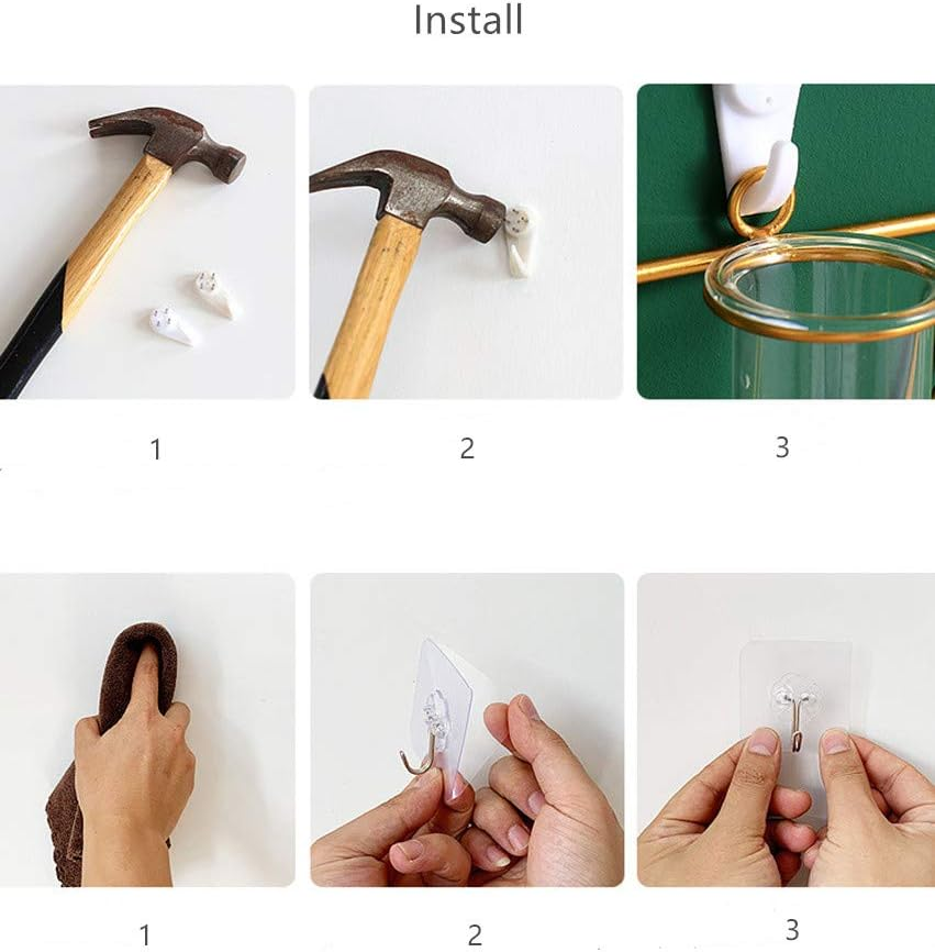 2 Pack Nordic Wall Vase Hanging Geometric Gold Flower Vase Wall Mount Metal Frame Vases Hydroponic Glass Bud Vase Decor for Home Wedding Farmhouse - Gold 2 image number 4