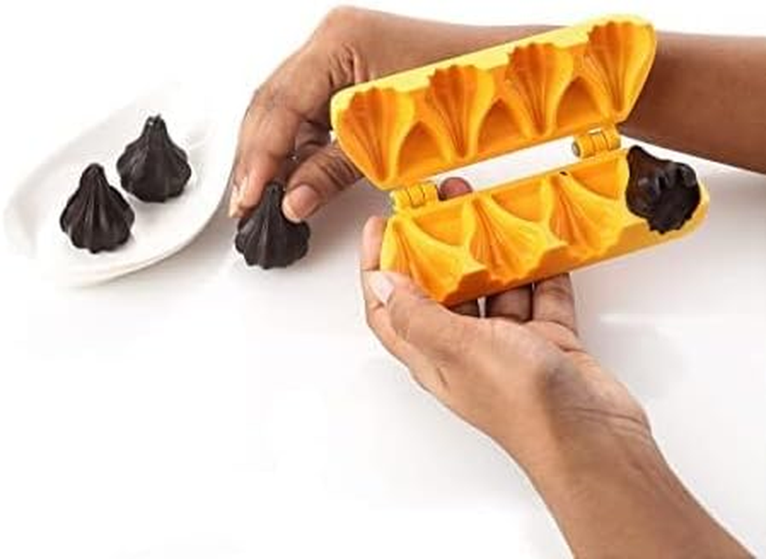 Plastic Modak Patti 5 Cavity Medium Size Mold Set of 1 15 Cms in Size Baking Tools for Muffin and Choclates image number 4