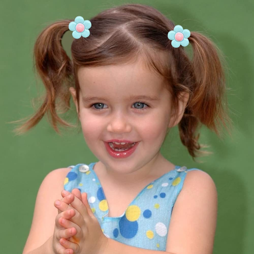 AMMY Colorful Hair Ties for Fine Hair, Small Soft Hair Bands Cute Hair Accessories with Fun Characters for Toddlers Little Girls image number 1