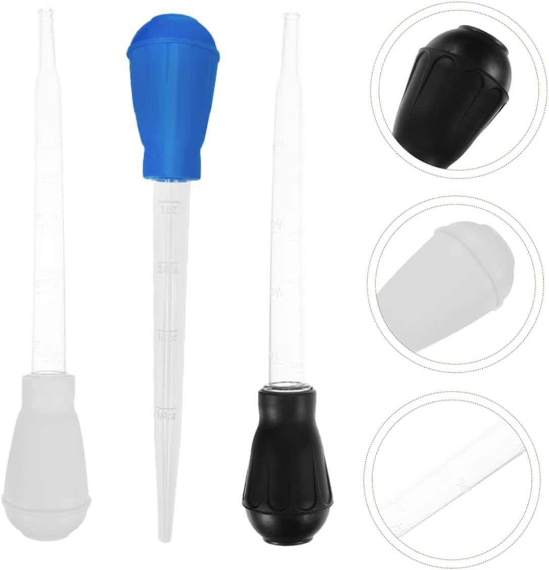 Plant Saucer Water Absorber and Water Tool Gardening Equipment Plastic Sturdy Suck Tube 3Pcs Set for Convenient and Use in Gardening