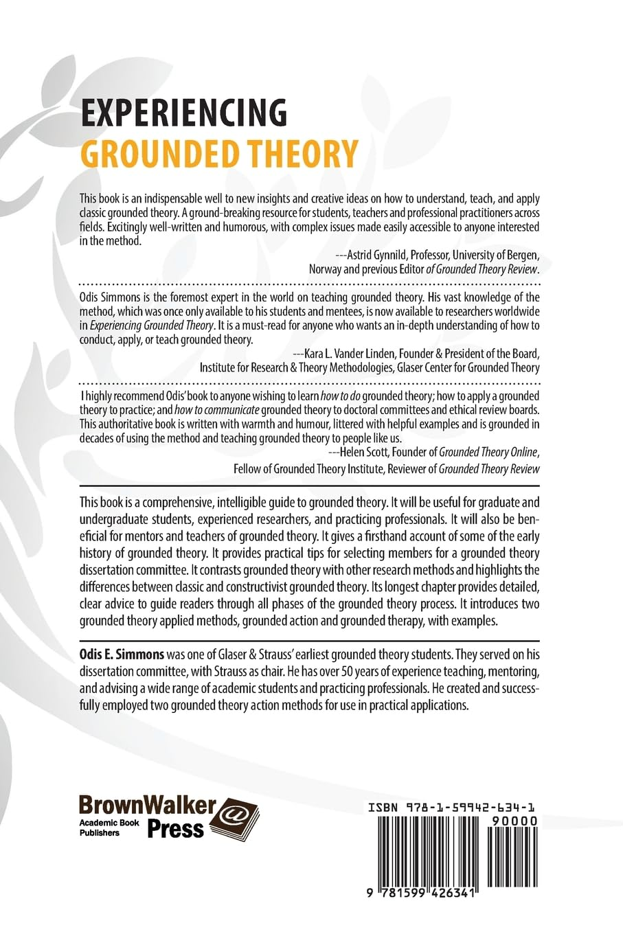 Experiencing Grounded Theory: a Comprehensive Guide to Learning, Doing, Mentoring, Teaching, and Applying Grounded Theory image number 1