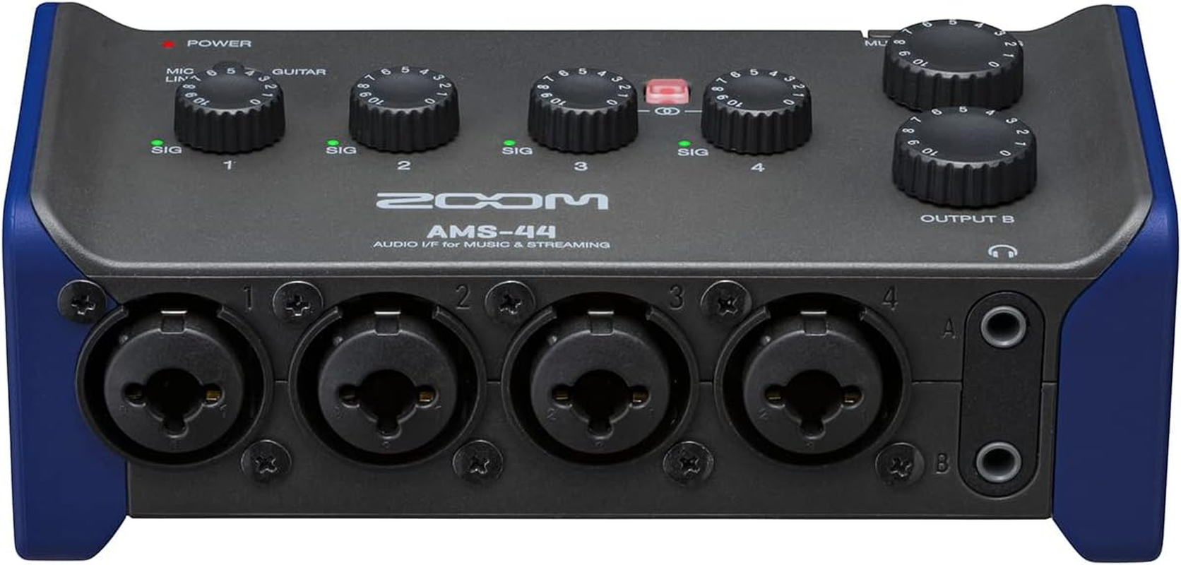 ZOOM AMS-44 Handy Audio Interface, Black image number 4