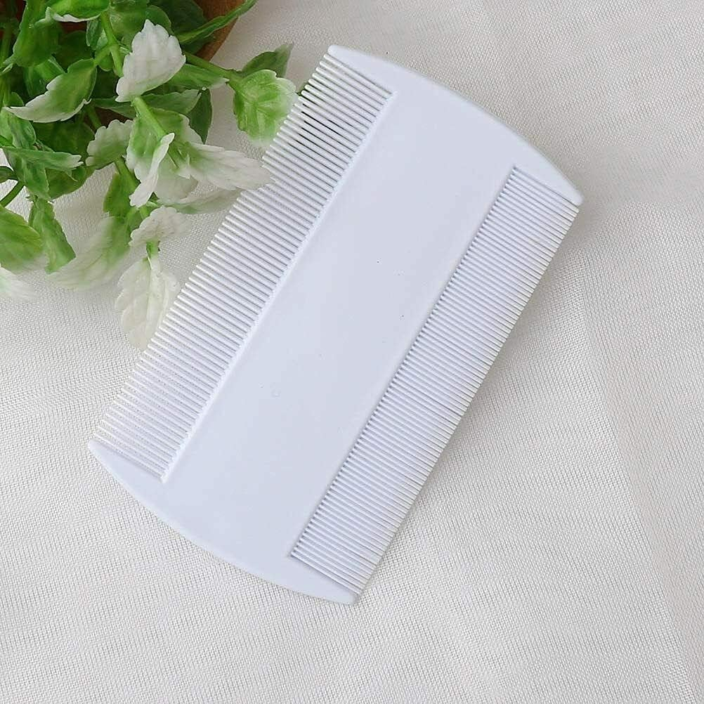 5 Pieces Plastic Comb Removal Dandruff Hair Stain Flea Lice Combs Double Sided Fine Tooth Flea Hair Combs Hair Grooming Combs image number 1