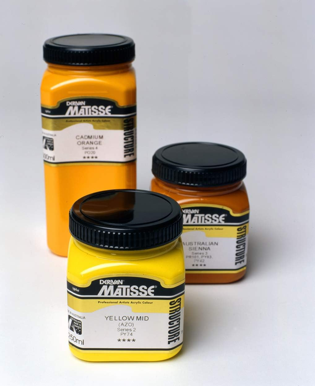 Derivan Matisse Structure Acrylics Paint 75 Ml, Ivory Black image number 6