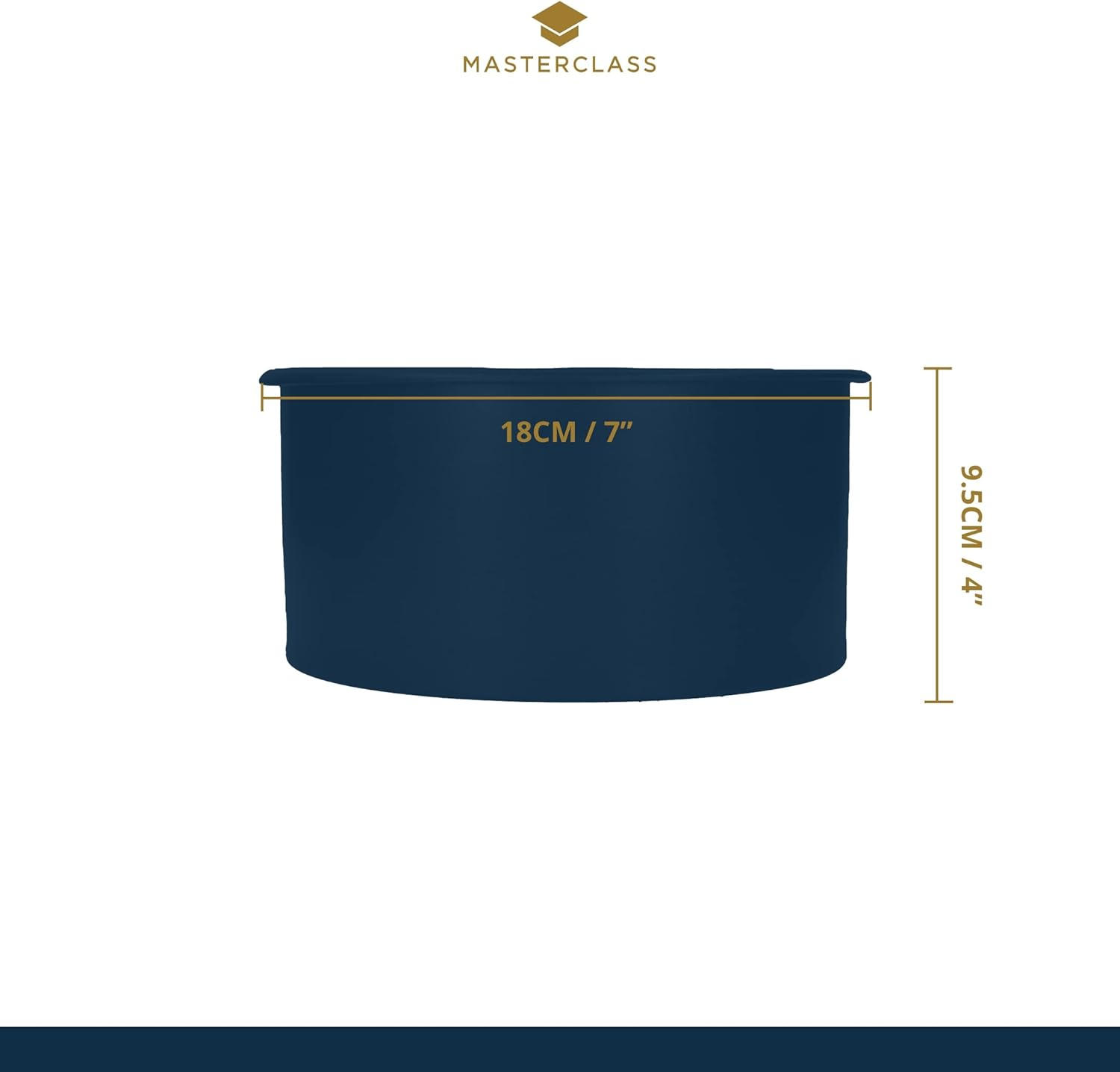 Masterclass Non-Stick Deep round Cake Tin with Loose Base, 18 Cm (7") image number 3