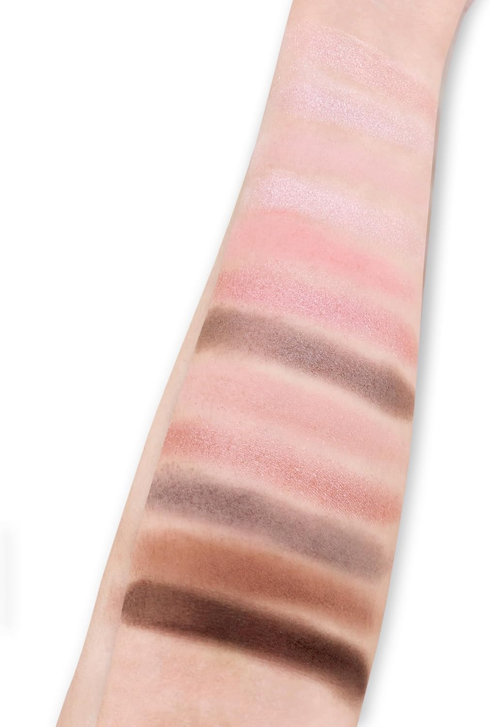 AU12 Colors Matte Shimmer Eyeshadow Palette, Highly Pigmented Eye Shadow Colorful Pearly Glitter Portable Eye Pallet, Waterproof Long Lasting Makeup Palette Cosmetic Neutral image number 6