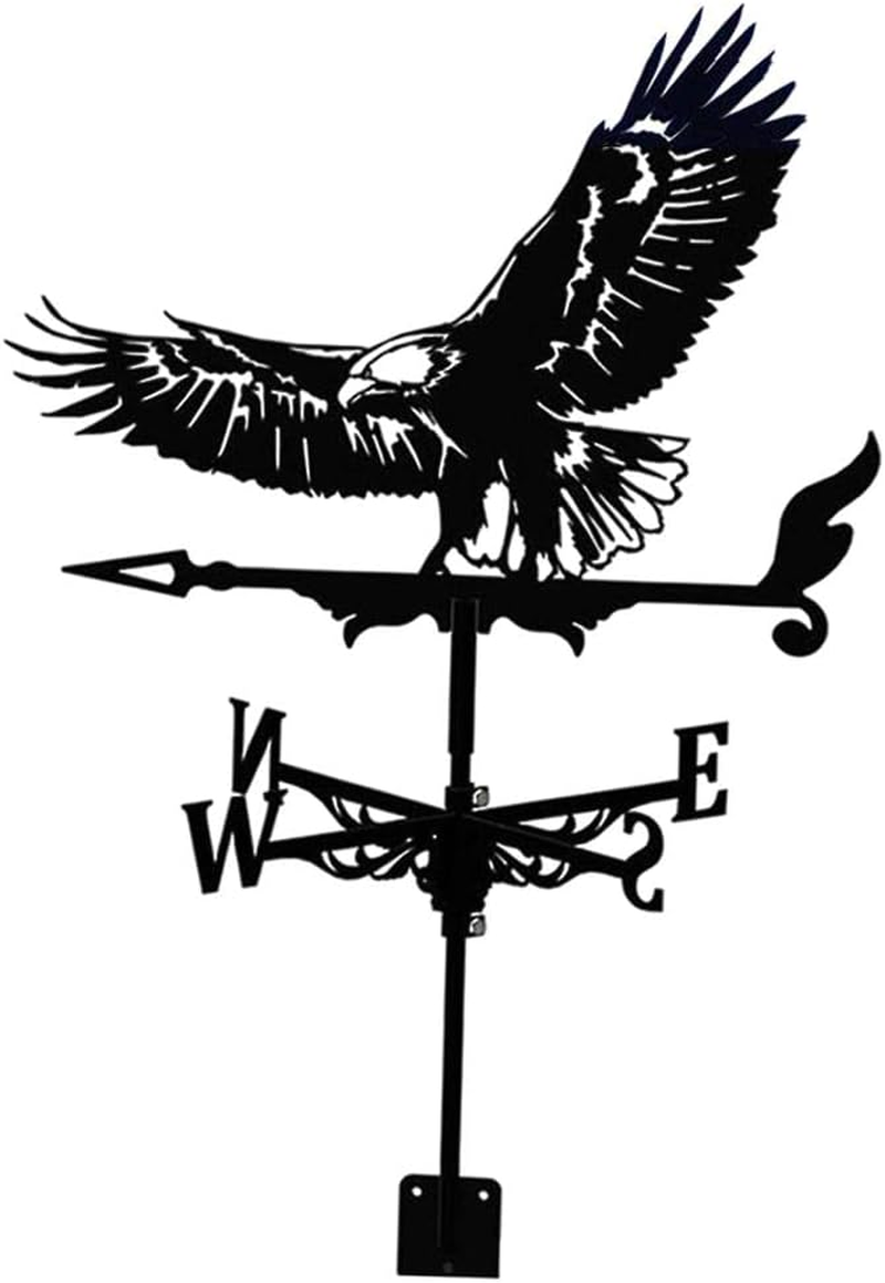 Decorative Weather Vane Garden Mount Yard Stake, Stainless Steel Scene, Eagle image number 4