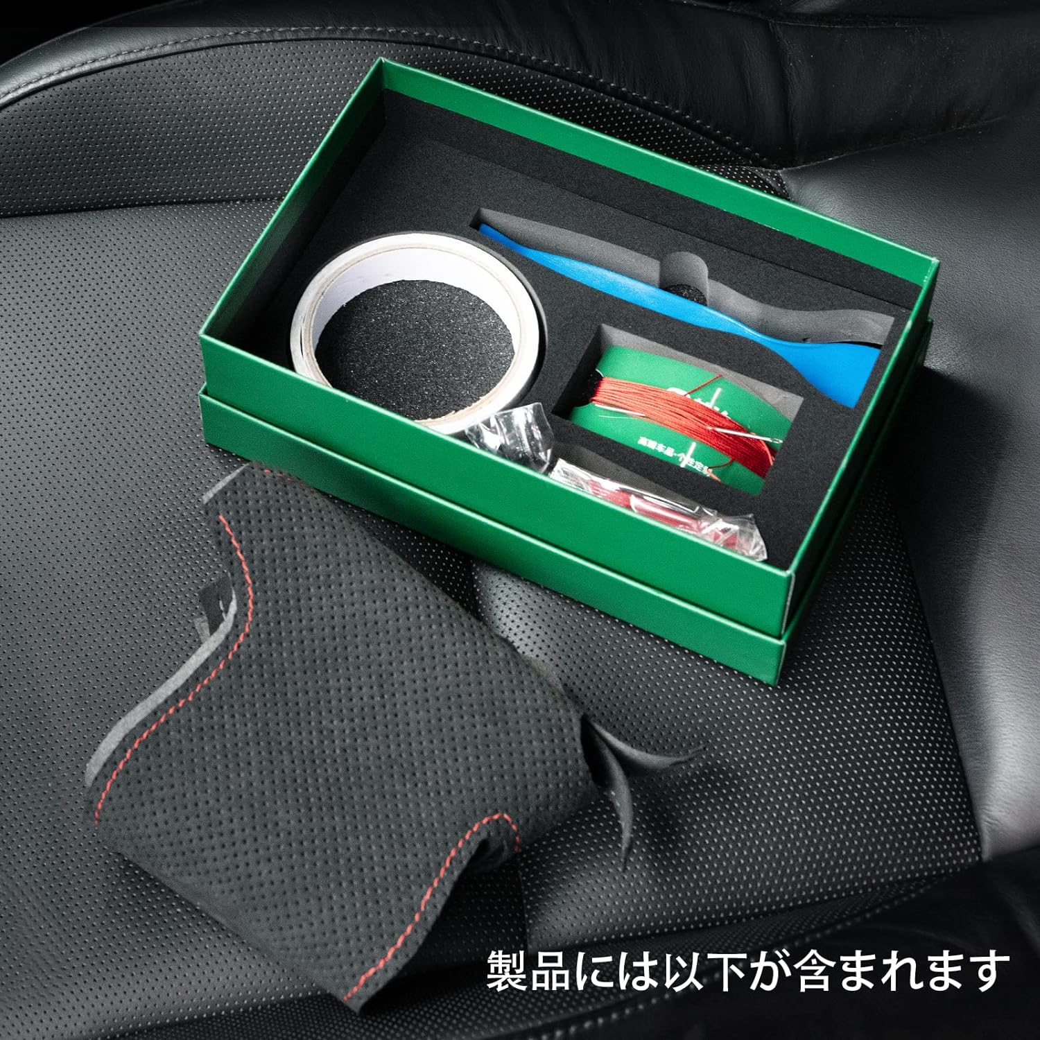 Hand Stitch Sewing Italy Alcantara Car Steering Wheel Cover Wrap for Tesla Model 3/Tesla Model Y (Black Alcantara with Dots+Yellow Stripe)