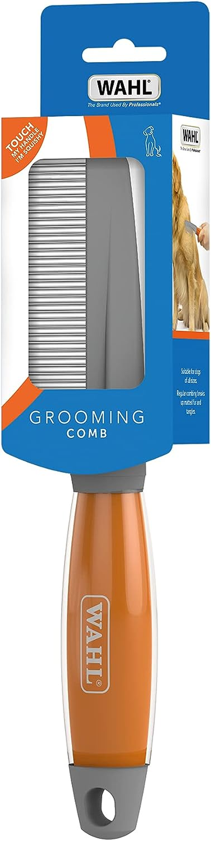 Wahl Grooming Comb with Soft Grip Gel Handle image number 1