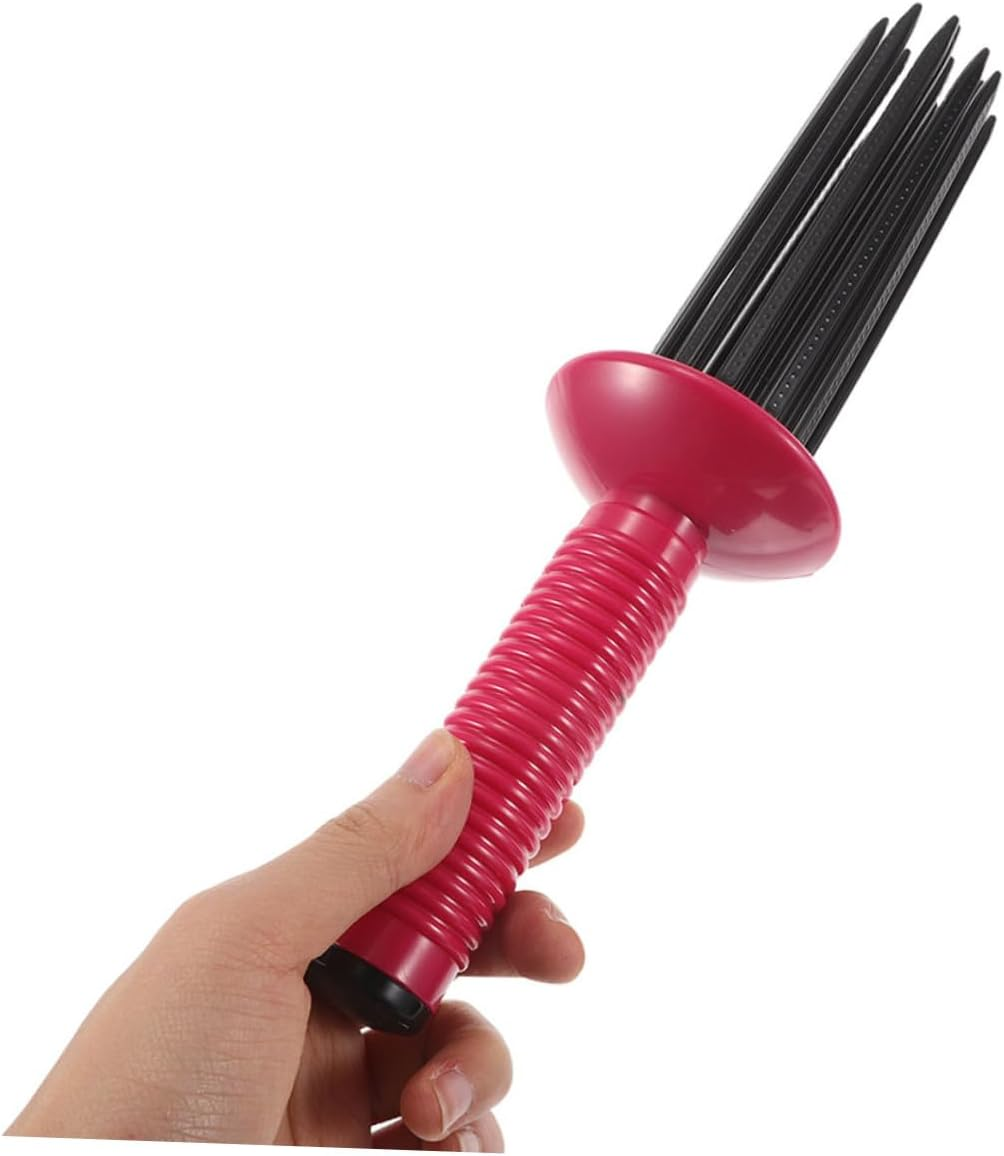 2Pcs Fluffy Curling Brush Slip Hair Curling Comb for Curly Hair Styling Tools Portable Air Volume Comb for Travel Styling image number 6