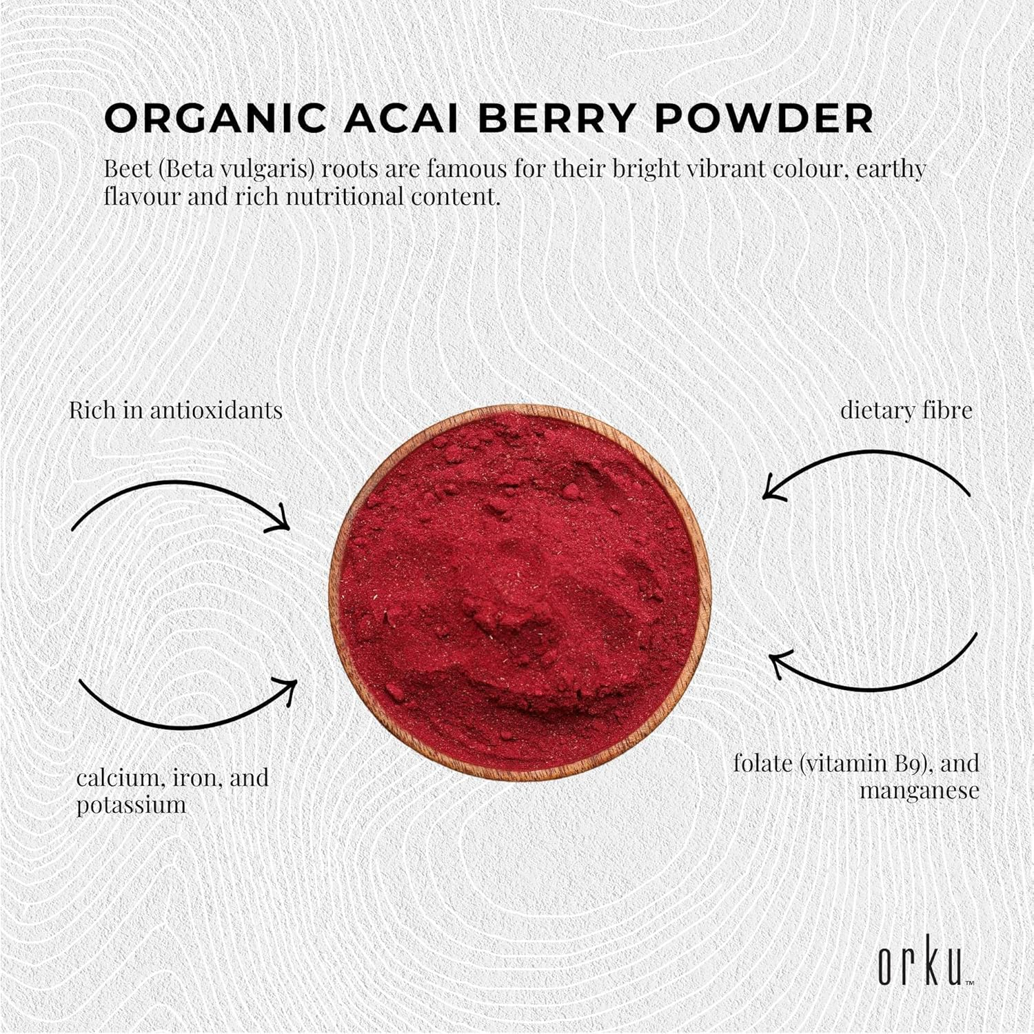 800G Organic Beetroot Powder Bucket Superfood Beet Root Supplement Beta Vulgaris image number 3