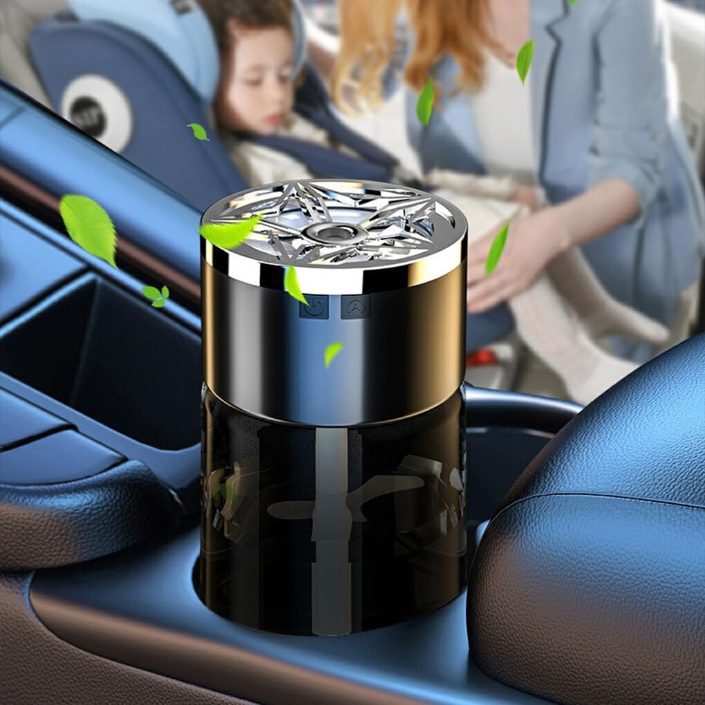 Car Air Freshener Perfume Imported Essential Oils for Lasting Aroma Net Liquid Content Is 100Ml-200Ml ABS Car Fragrance, Black, Sandalwood image number 3