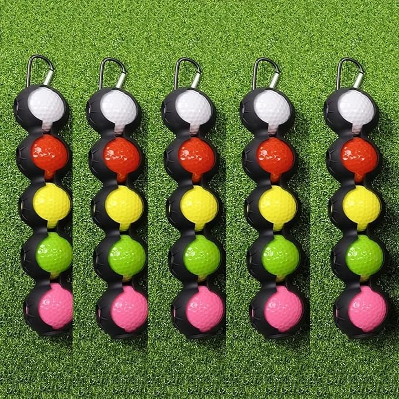 Golf Ball Holder - Holds 5Golf Balls, Easy Attachment to Bag or Cart, Gift Accessories for Men and Women image number 2
