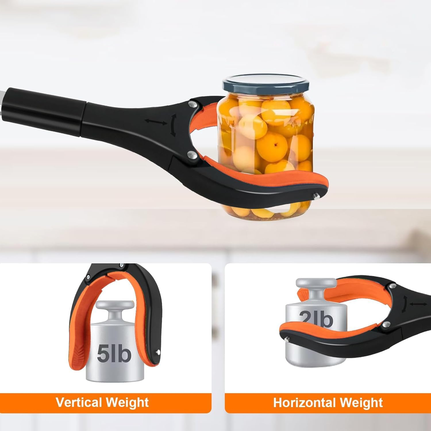 Grabber Reacher Tool, Foldable Gripper and Reaching Tool 83Cm, Heavy Duty Pick up Stick Grabbers for Seniors, Trash, Surgery Recovery, Picker Upper Grabber (Orange) image number 6