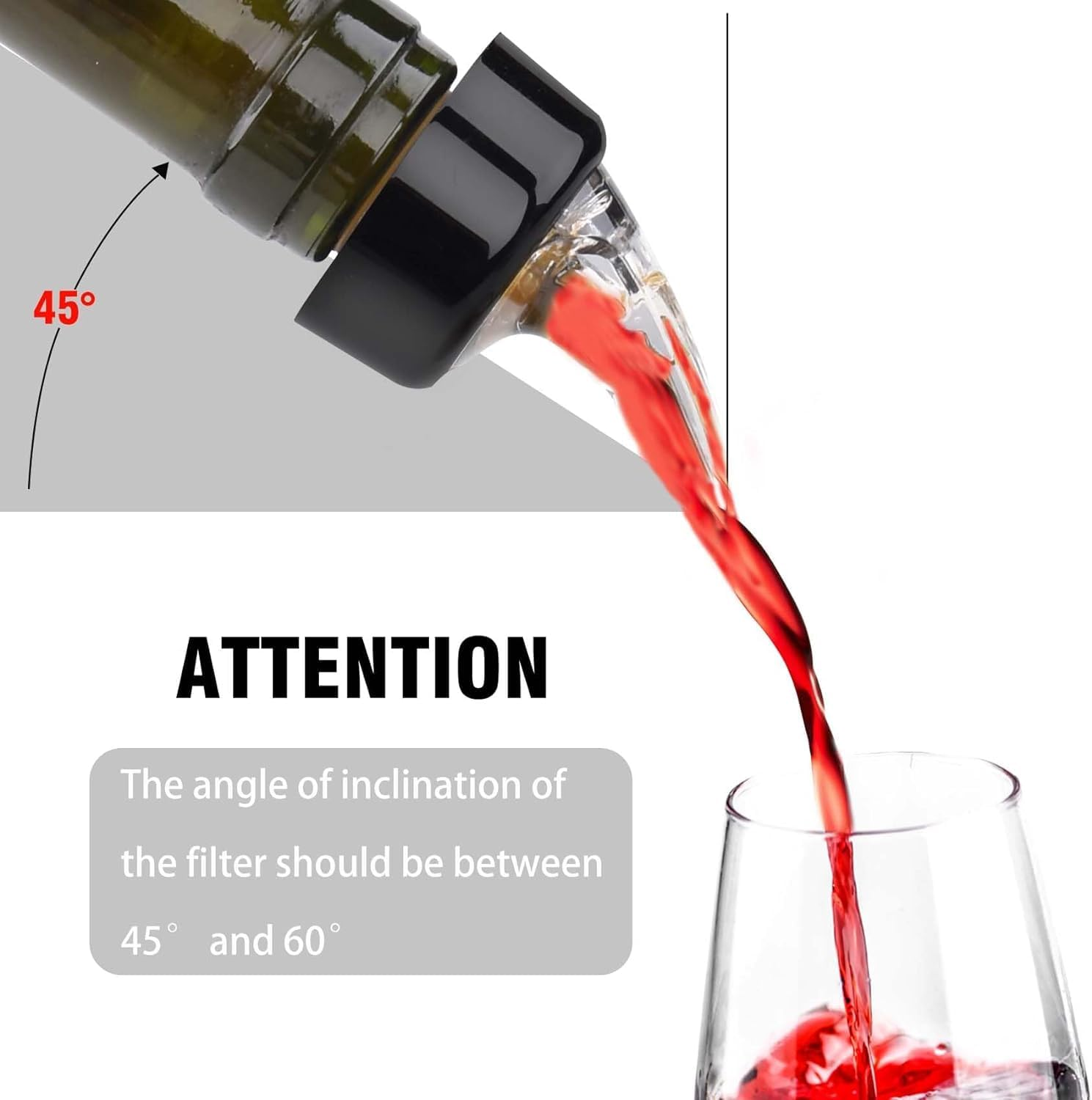 8 Pack Automatic Measured Bottle Pourer 30Ml/1Oz, Measured Wine Pourer Liquor Pour Spout for Liquor Bottles Alcohol Wine Bottles image number 4