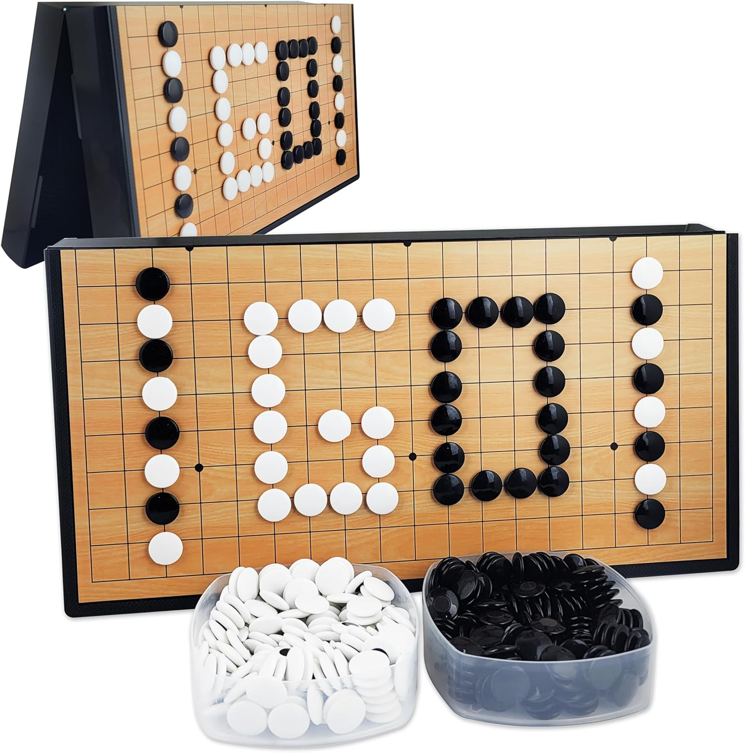 Extra Large GO Game Set, 45Cm X 45Cm Folding Board 19 X 19 Grids 361 Magnetic Pieces Portable Large Weiqi image number 4