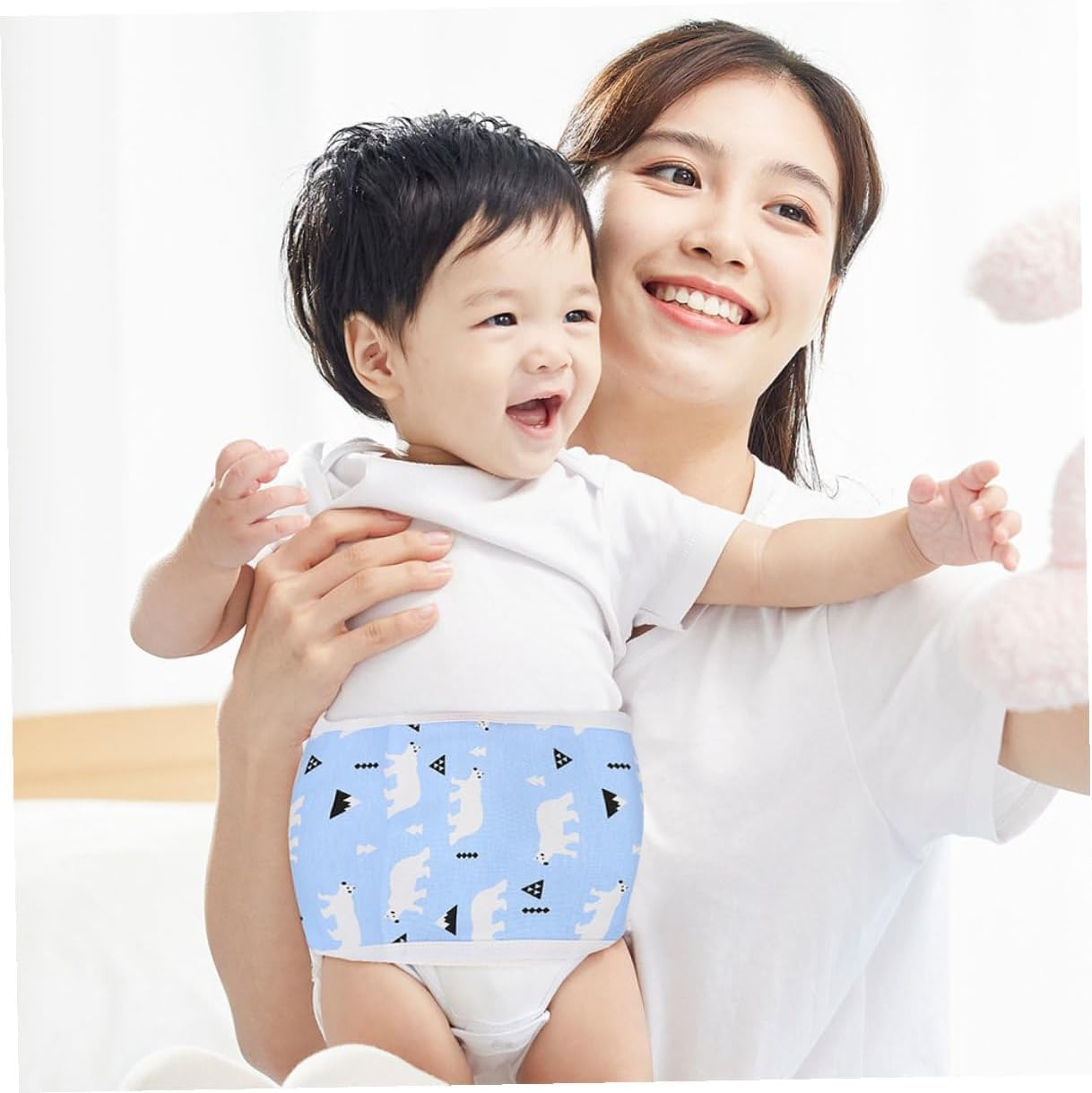 Belly Band for Newborns Cotton Navel Protector Decorative Belly Straps Comfortable Wraps for Boy Girl image number 6
