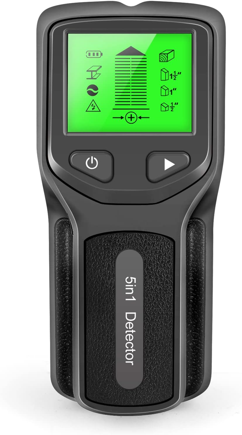 Domary Stud Finder Wall Scanner - 5 in 1 Electronic Stud Detector with LCD Display, Wood AC Wire Metal Studs Detection image number 5